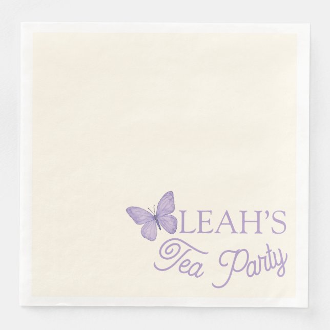 Serviette En Papier Jardin enchanté thé partie Papier Napkin (Devant)