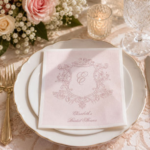 Serviette En Papier jardin fleuri luxueux victorien
