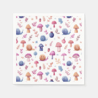 Jardin magique Whimsical Motif serviettes