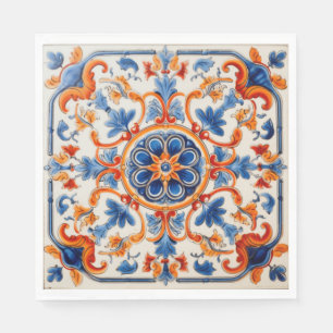 Serviette En Papier Jardin méditerranéen