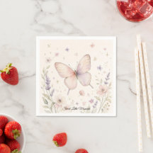 Jardin Papillon Insectes Fantaisistes Pastel Anniv