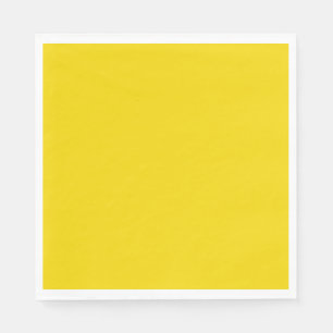 Serviette En Papier Jaune clair solide