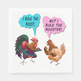 Serviette En Papier Je dirige le roost