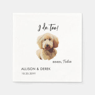 Serviette En Papier Je fais trop chien Personnalisé Goldendoodle Maria