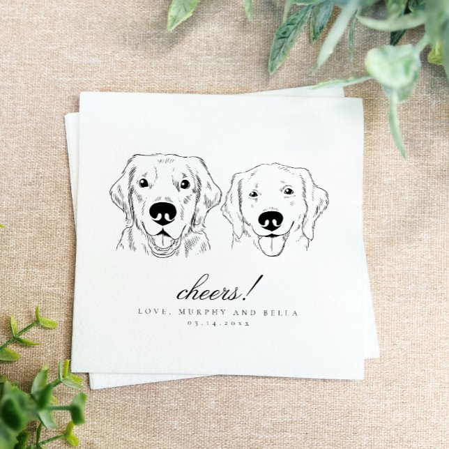 Serviette En Papier Je fais trop de serviettes Mariage Doodle (Créateur téléchargé)