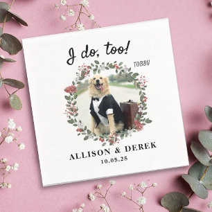 Serviette En Papier Je fais trop mignon Modèle Chat Chien Photo Mariag