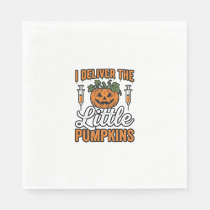 Serviette En Papier Je livre les petits citrouilles Halloween Infirmiè