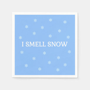 Serviette En Papier Je Sens La Neige