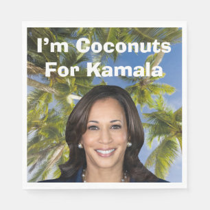 Serviette En Papier Je suis des noix de coco pour Kamala