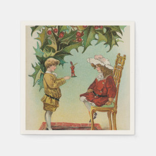 Serviette En Papier Je vous souhaite un Joyeux Noël - carte postale vi