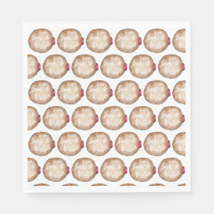 Serviette En Papier Jelly Donut Doughnut Hanoukka Chanukkah Sufganiyah