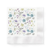 Jennifer fleurs d'hiver serviettes