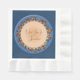 Serviette En Papier Jérusalem Judaïque personnalisée