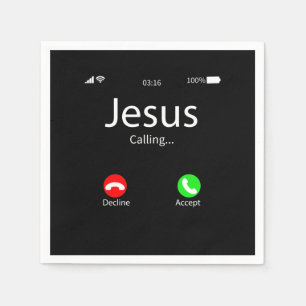 Serviette En Papier Jésus Appelle Chrétien