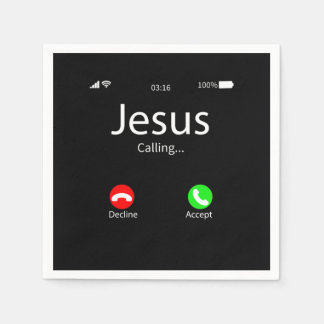 Serviette En Papier Jésus Appelle Chrétien