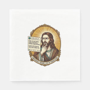 Serviette En Papier Jésus Confus Échec de la Traduction Automatique de