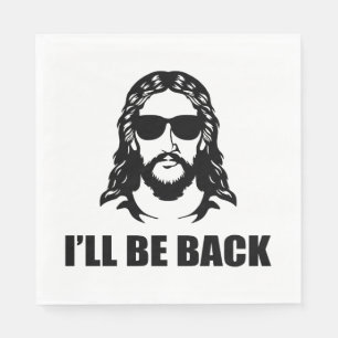 Serviette En Papier Jésus, je serai de retour
