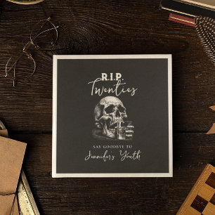 Serviette En Papier Jeu d'anniversaire de Whiskey noir