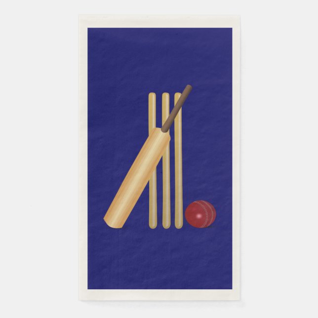Serviette En Papier Jeu de cricket (Devant)