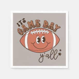 Serviette En Papier Jeu de football cool Jour d'art