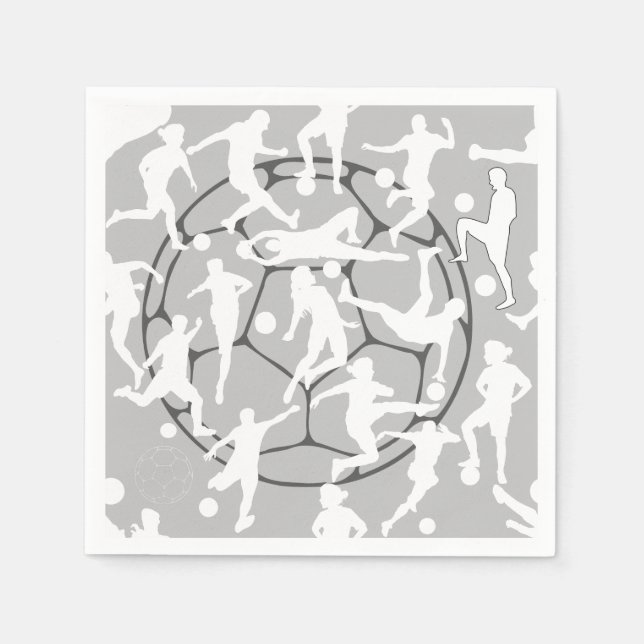 Serviette En Papier Jeu de football Motif.b (Devant)