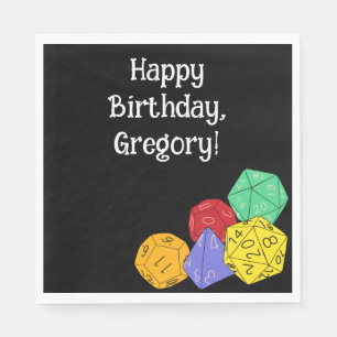 Serviette En Papier Jeu RPG Dice, Conseil, Jeux d'Imaginaire