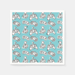 Serviette En Papier Jeu vidéo Anniversaire