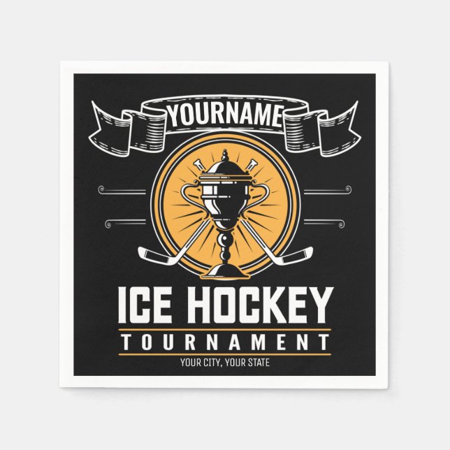 Serviette En Papier Jeux de hockey sur gazon (Devant)