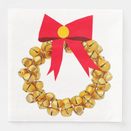 Serviette En Papier Jingle Bells Dîner de couronnes