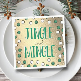 Serviette En Papier Jingle & Mingle Modern Holiday Party