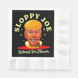 Serviette En Papier Joe Biden anti-président