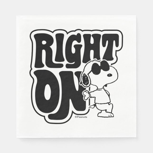 Serviette En Papier Joe Cool - Juste Activé (Devant)