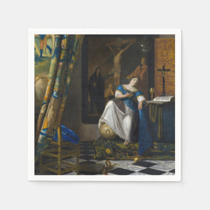 Serviette En Papier Johannes Vermeer - Allégorie de la foi