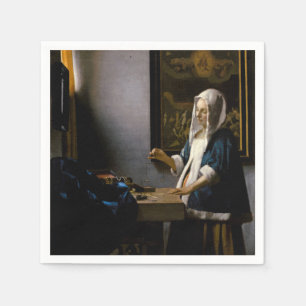 Serviette En Papier Johannes Vermeer - Femme tenant un équilibre