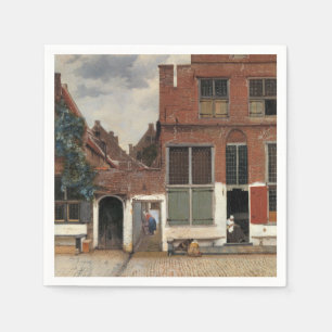 Serviette En Papier Johannes Vermeer - Little Street