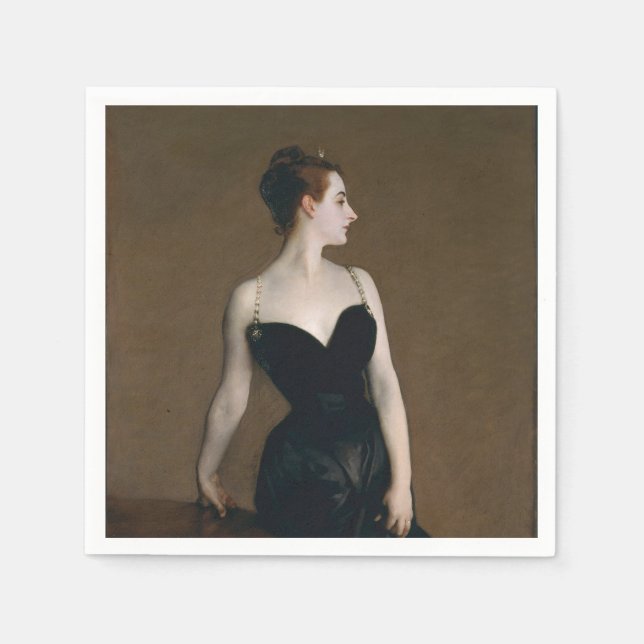 Serviette En Papier John Singer Sargent Madame X Classic Portrait (Devant)