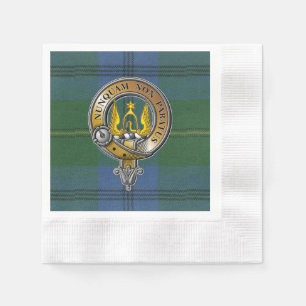 Serviette En Papier Johnstone Tartan & Badge