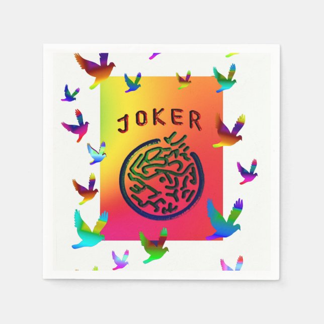 Serviette En Papier Joker Dreams Napkins (Devant)