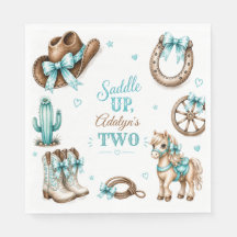 Joli Anniversaire de Cowgirl Occidental Cheval Fil