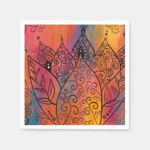 Serviette En Papier Joli Art Floral