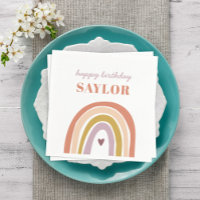 Joli Boho Rainbow Peach Blush Anniversaire