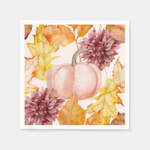 Serviette En Papier Joli Citrouille Automne