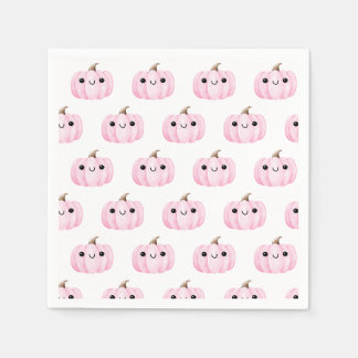 Serviette En Papier Joli Citrouille En Route | Baby Shower Halloween