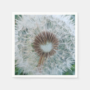 Serviette En Papier Joli Dandelion blanc