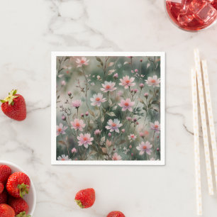 Serviette En Papier Joli Fleur sauvage