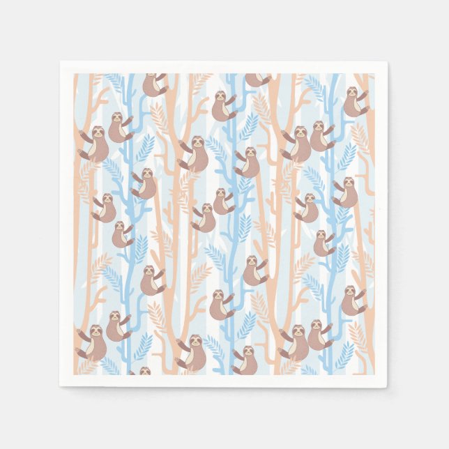 Serviette En Papier Joli Motif de fentes (Devant)