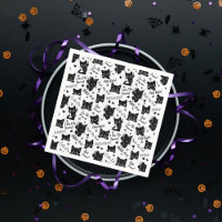 Joli motif d'Halloween de chat noir pour les amour