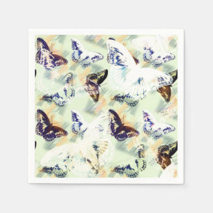 Serviette En Papier Joli papillon élégant