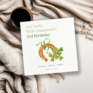 Serviette En Papier Joli Shamrock  St Patrick's Day Anniversaire de en