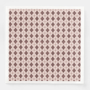 Serviette En Papier jolie affiche violette et rose motif